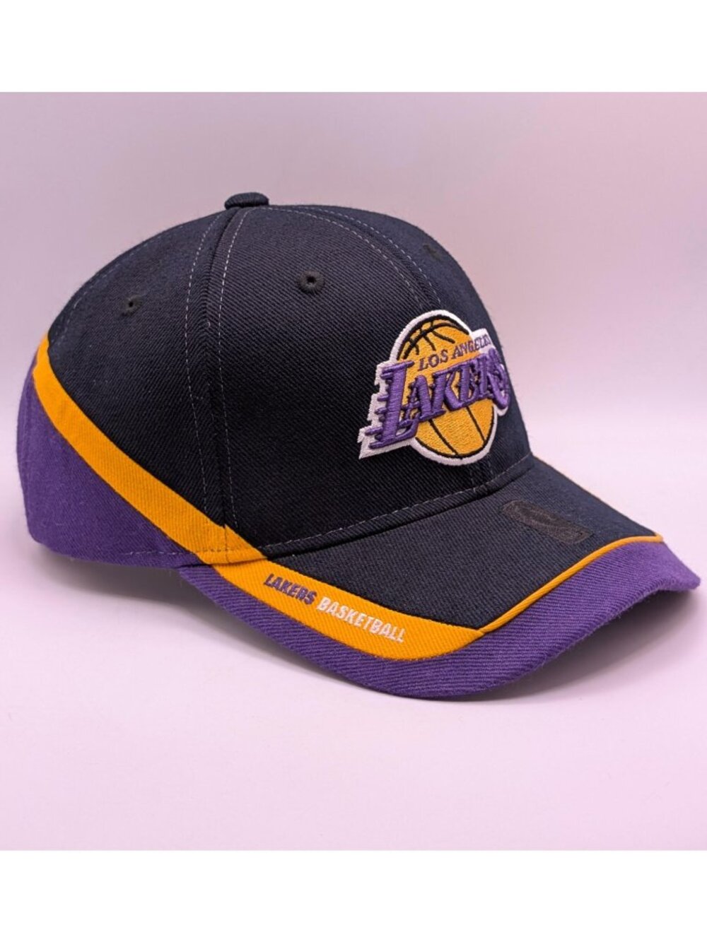 Los Angeles Lakers Vintage Hat Cap Purple Yellow Y2K Retro NBA Basketball
